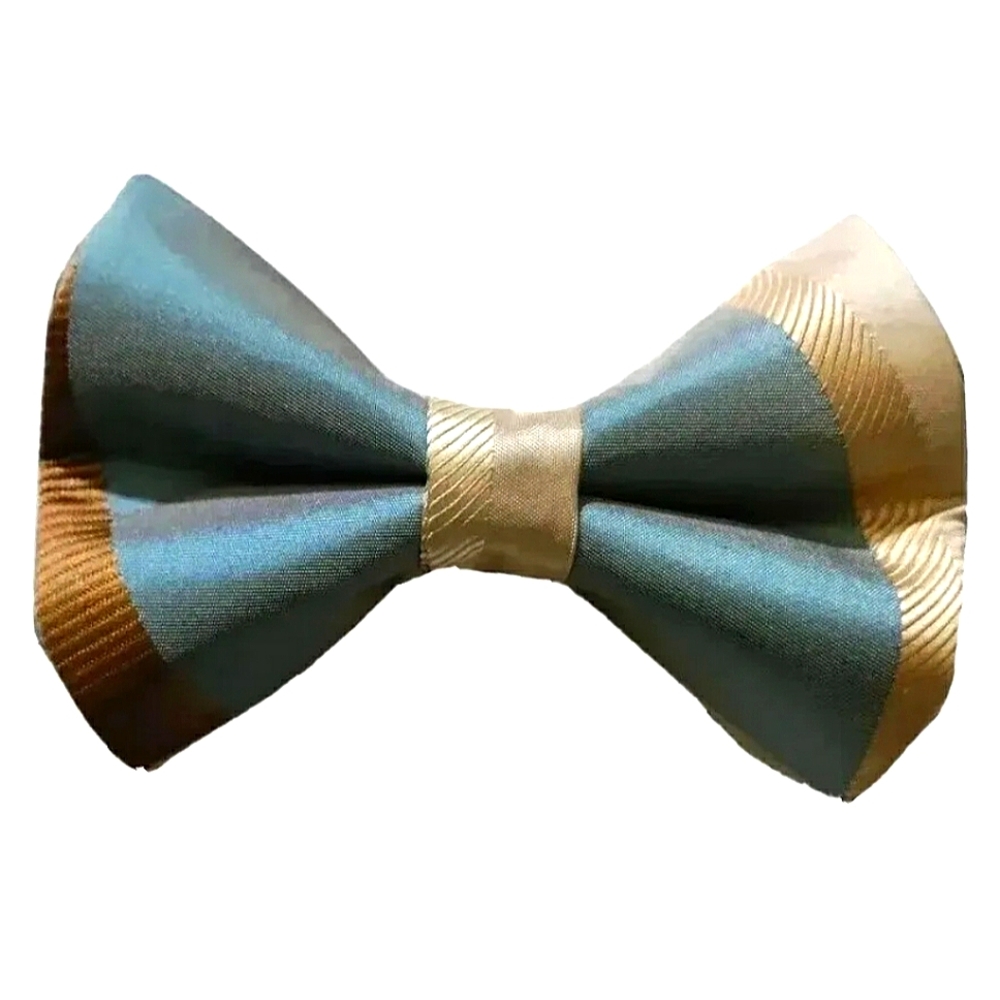 NEW Exclusive Cabaret TROUPE Lagoon Bowtie. Pre-tied Handmade 4.5x3" Formal Busn